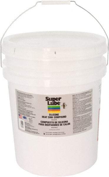 Synco Chemical - 30 Lb Pail Silicone Heat-Transfer Grease - White, High Dielectric Strength, 500°F Max Temp, - Exact Tool & Supply