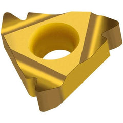 Walter - External Right Hand M (Metric 60°, MF 60°, UN 60°, UNC 60°, UNF 60°) Laydown Threading Insert - Grade WXM20, TiCN Coated 9.53mm Inscribed Circle - Exact Tool & Supply