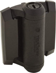 D&D Technologies - 3-3/4" Long x 3" Wide x 0.36" Thick, Gate Hinge - Polymer, Black Finish - Exact Tool & Supply