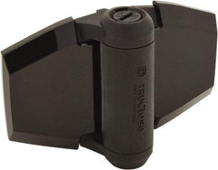D&D Technologies - 3-3/4" Long x 5.2" Wide x 0.36" Thick, Gate Hinge - Polymer, Black Finish - Exact Tool & Supply