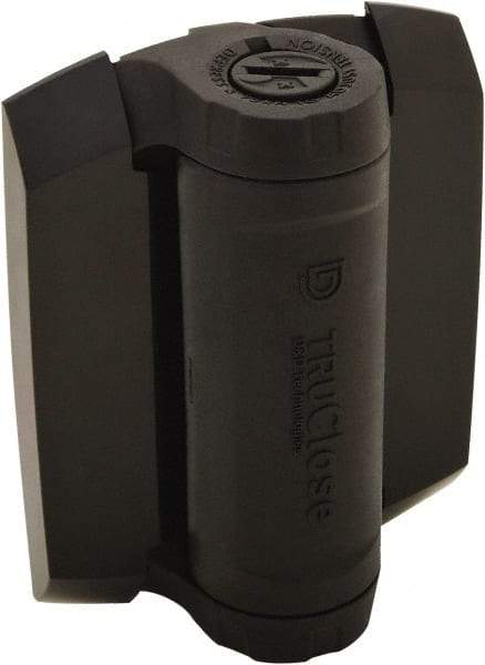 D&D Technologies - 4-3/4" Long x 3.58" Wide x 0.4" Thick, Gate Hinge - Polymer, Black Finish - Exact Tool & Supply