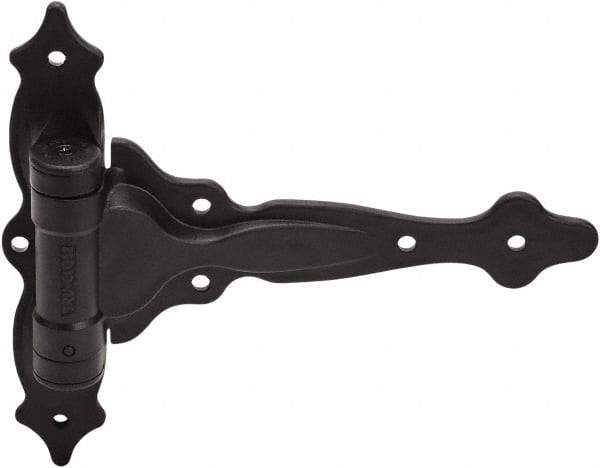 D&D Technologies - 7-3/4" Long x 9-1/2" Wide x 0.22" Thick, Gate Hinge - Polymer, Black Finish - Exact Tool & Supply