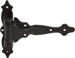 D&D Technologies - 7-3/4" Long x 9-1/2" Wide x 0.22" Thick, Gate Hinge - Polymer, Black Finish - Exact Tool & Supply