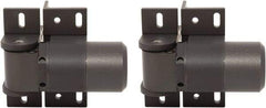 D&D Technologies - 4-1/3" Long x 5.08" Wide x 5/16" Thick, Gate Hinge - Steel, Anodized Aluminum Finish - Exact Tool & Supply