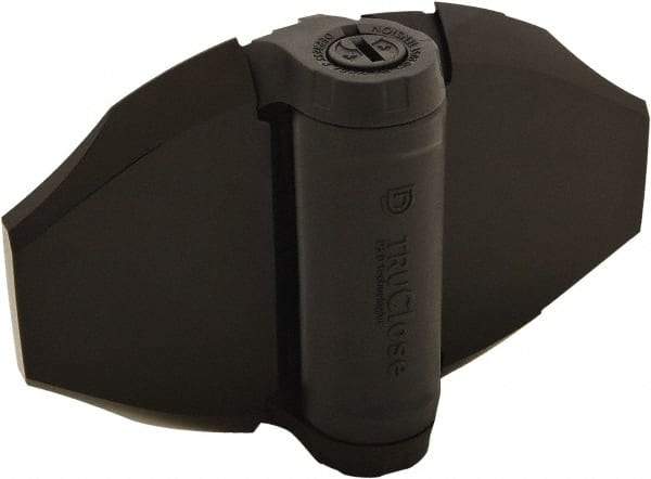 D&D Technologies - 4-3/4" Long x 6.93" Wide x 0.4" Thick, Gate Hinge - Polymer, Black Finish - Exact Tool & Supply