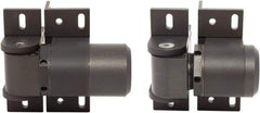 D&D Technologies - 4-1/3" Long x 5.08" Wide x 5/16" Thick, Gate Hinge - Aluminum, Anodized Aluminum Finish - Exact Tool & Supply