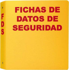 NMC - 11-1/2" Wide x 11" High, Ring Binder - 3 Rings, Spanish - Exact Tool & Supply