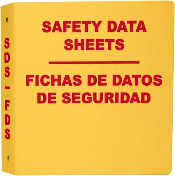 NMC - 11-1/2" Wide x 11" High, Ring Binder - 3 Rings, English & Spanish - Exact Tool & Supply