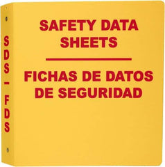 NMC - 11-1/2" Wide x 11" High, Ring Binder - 3 Rings, English & Spanish - Exact Tool & Supply