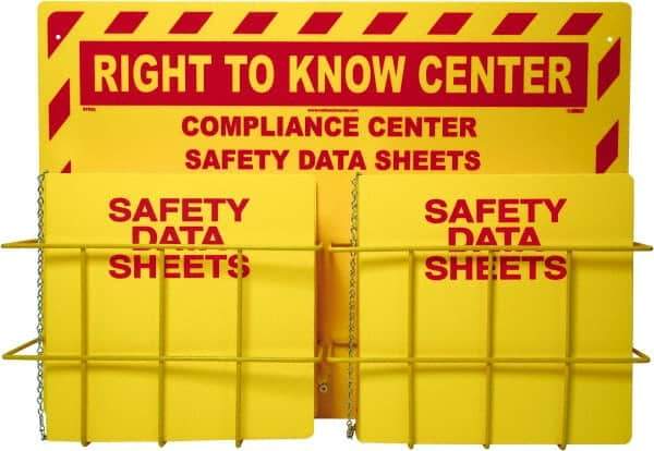 NMC - 20" Wide x 28" High, Information Center - 3 Rings, English - Exact Tool & Supply