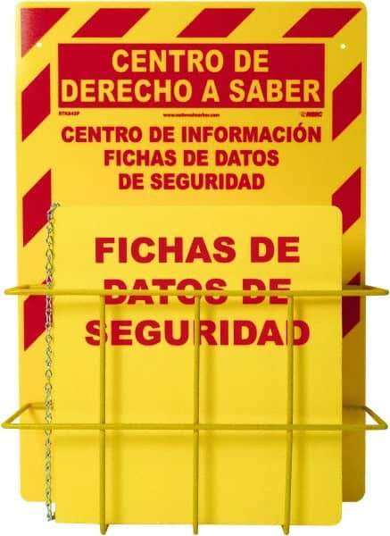 NMC - 20" Wide x 14" High, Information Center - 3 Rings, Spanish - Exact Tool & Supply