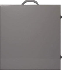 NMC - Empty Metal Lockout Cabinet - 15" Wide x 16" High x 6" Deep, White - Exact Tool & Supply