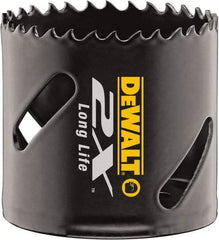 DeWALT - 1-1/8" Diam, 1-7/8" Cutting Depth, Hole Saw - Bi-Metal Saw, Toothed Edge - Exact Tool & Supply