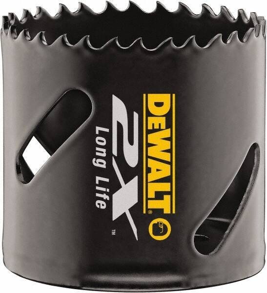 DeWALT - 2-1/2" Diam, 1-7/8" Cutting Depth, Hole Saw - Bi-Metal Saw, Toothed Edge - Exact Tool & Supply