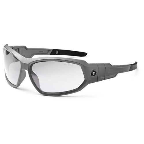 LOKI Clear Lens Matte Gray Safety Glasses // Goggles - Exact Tool & Supply
