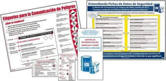 NMC - Not Applicable Hazmat, Spill Control & Right to Know Training Kit - English, Spanish, Includes Posters, Wallet Cards, Booklets - Exact Tool & Supply