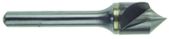 1" Size-1/2 Shank-60°-Carbide Single Flute Countersink - Exact Tool & Supply