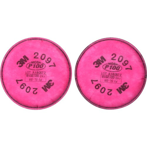 3M Particulate Filter 2097/07184(AAD) P100 with Nuisance Level Organic Vapor Relief - Exact Tool & Supply