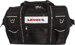 Lenox - 19 Pocket Black Ballistic Polyester Tool Bag - 16" Wide x 10-1/2" Deep x 10-1/2" High - Exact Tool & Supply