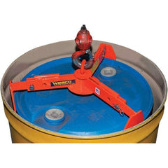Wesco Industrial Products - 1,000 Lb Load Capacity, 30 & 55 Gal Drum Lifter - 29-1/2" Wide x 5-1/2" High, Steel Wheels - Exact Tool & Supply