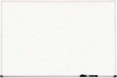 Mead - 36" High x 48" Wide Erasable Melamine Marker Boards - Aluminum Frame, 3/4" Deep, Includes Mounting Kit - Exact Tool & Supply