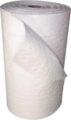 Oil-Dri - 21 Gal Capacity per Package, Oil Only Roll - 150' Long x 30" Wide, White, Polypropylene - Exact Tool & Supply