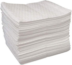 Oil-Dri - 20 Gal Capacity per Package, Oil Only Pad - 19" Long x 15" Wide, White, Polypropylene - Exact Tool & Supply