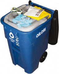 Oil-Dri - 50 Gal Capacity Universal Spill Kit - 50 Gal Plastic Mobile Spill Cart - Exact Tool & Supply