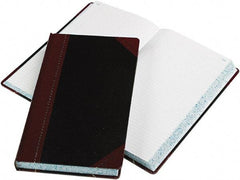 Boorum & Pease - 500 Sheet, 14-1/8 x 8-5/8", Record Rule Record/Account Book - Black & Red - Exact Tool & Supply