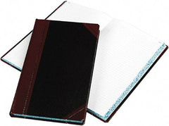 Boorum & Pease - 300 Sheet, 14-1/8 x 8-5/8", Record Rule Record/Account Book - Black & Red - Exact Tool & Supply