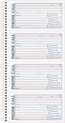 TOPS - 400 Sheet, 2-3/4 x 5", Call Book - Blue & Red - Exact Tool & Supply