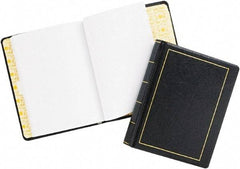 Wilson Jones - 250 Sheet, 8-1/2 x 11", Log Book - Black - Exact Tool & Supply