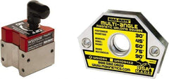 Mag-Mate - 1-1/2" Wide x 1-1/2" Deep x 2-1/2" High, Rare Earth Magnetic Welding & Fabrication Square - M5 x .80" Hole Thread, 37.5 Lb Capacity - Exact Tool & Supply