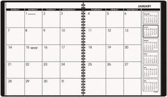 AT-A-GLANCE - 26 Sheet, 9 x 11", Planner Appointment Book - Black - Exact Tool & Supply