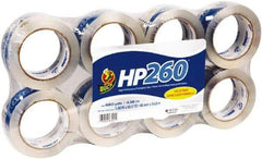 Duck - 1" Wide x 3.1mm Thick x 60 yds Long, HP260 Box Sealing & Label Protection Tape - Clear - Exact Tool & Supply