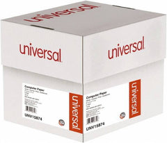 UNIVERSAL - White, Canary, Pink & Buff Four-Part Carbonless Paper - Use with Tractor-Feed Printers - Exact Tool & Supply