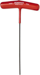 Bondhus - 2mm Hex, T-Handle Cushion Grip, Hex Key - 9" OAL, Metric System of Measurement - Exact Tool & Supply