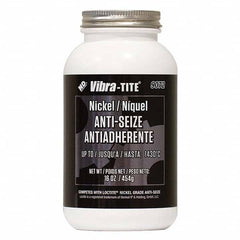 Vibra-Tite - 16 oz Jar, Nickel Anti-Seize Lubricant, with Brush Cap - Exact Tool & Supply