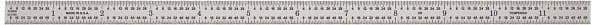 General - 12" Long, 1/100, 1/64, 1/32, 1/10" Graduation, Flexible Steel Rule - 5R Graduation Style, 1/2" Wide, Silver, Satin Chrome Finish - Exact Tool & Supply