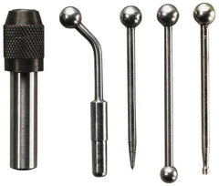 General - Single End, Center Finder Set Mechanical - Includes 4 Attachments, Case, Holder, 4 Pieces - Exact Tool & Supply