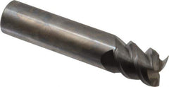 Accupro - 5/8", 3/4" LOC, 5/8" Shank Diam, 3" OAL, 3 Flute, Solid Carbide Square End Mill - Single End, Uncoated, Spiral Flute, 60° Helix, Centercutting, Right Hand Cut, Right Hand Flute - Exact Tool & Supply