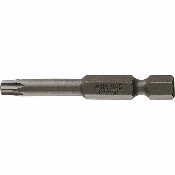 Wiha - T20 Power Bit - 1/4" Drive, 2" OAL - Exact Tool & Supply