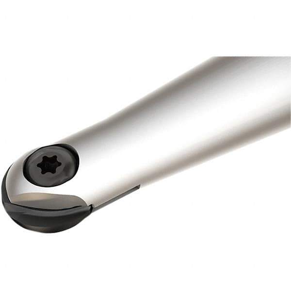 Iscar - 16mm Cut Diam, 20mm Shank Diam, 160mm OAL, Indexable Ball Nose End Mill - 65mm Head Length, Straight Shank, HCM D16 Toolholder, HBF-QF, HBR-QF, HCD-QF, HCR Insert - Exact Tool & Supply