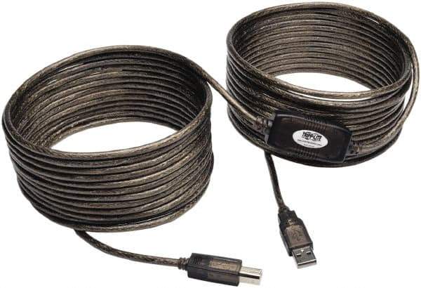 Tripp-Lite - 36' Long, USB A/B Computer Cable - Beige, Male x Male - Exact Tool & Supply