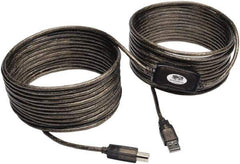 Tripp-Lite - 36' Long, USB A/B Computer Cable - Beige, Male x Male - Exact Tool & Supply