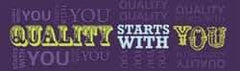 NMC - Quality Starts with You, 120 Inch Long x 36 Inch High, Safety Banner - Polyethylene, English, Printed on 1 Side - Exact Tool & Supply