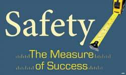 NMC - Safety - The Measure of Success, 60 Inch Long x 36 Inch High, Safety Banner - Polyethylene, English, Printed on 1 Side - Exact Tool & Supply