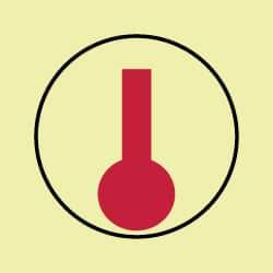 NMC - 6" Long x 6" Wide, Rigid Plastic Safety Sign - Square, 0.05" Thick, Use for Marine Application - Exact Tool & Supply