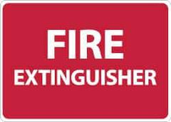 NMC - Fire Extinguisher, Plastic Fire Sign - 14" Wide x 10" High - Exact Tool & Supply