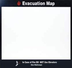 NMC - 11 Inch Wide x 8-1/2 Inch High Sign Compatibility, Plastic Evacuation Map Holder - Black, 11-1/2 Inch Width x 11 Inch Holder Height, Holds 3 Signs - Exact Tool & Supply